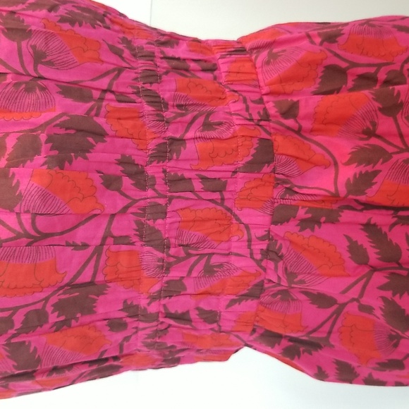 Anthropologie Kopal Deep Pink Floral Halter Jumpsuit Large - Picture 4 of 5